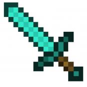 Оружие и инструменты Майнкрафт: Алмазный меч. Купить недорого